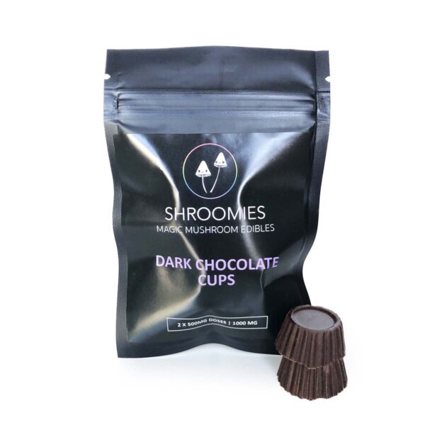 Purchase the 1000mg Dark Chocolate Cups with SHROOMIES.